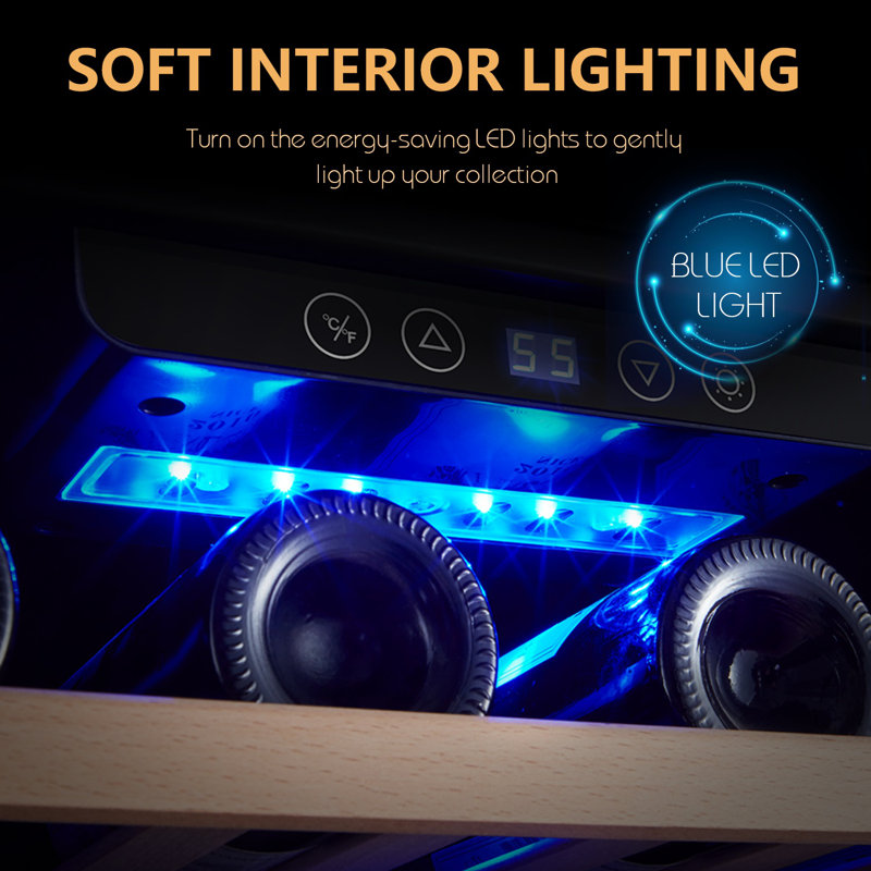 Kalamera Freestanding Refrigeration 22.8'' 80 Bottle Single Zone Free